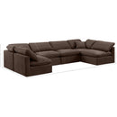 Meridian Indulge Brown Velvet Modular Sectional IMAGE 9