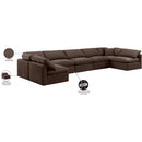 Meridian Indulge Brown Velvet Modular Sectional IMAGE 9
