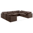 Meridian Indulge Brown Velvet Modular Sectional IMAGE 9