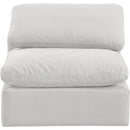 Meridian Indulge Cream Velvet Armless Chair IMAGE 4
