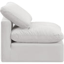  Manufacturer Color_Cream -- Indulge Cream Velvet Upholstered Modular Armless Chair IMAGE 5