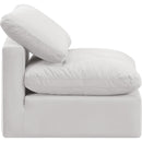 Meridian Indulge Cream Velvet Armless Chair IMAGE 5