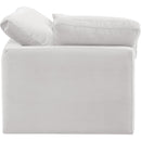  Manufacturer Color_Cream -- Indulge Cream Velvet Upholstered Modular Corner Chair IMAGE 5