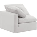  Manufacturer Color_Cream -- Indulge Cream Velvet Upholstered Modular Corner Chair IMAGE 6