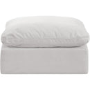  Manufacturer Color_Cream -- Indulge Cream Velvet Upholstered Modular Ottoman IMAGE 3