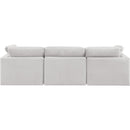 Meridian Indulge Cream Velvet Modular Sofa IMAGE 3