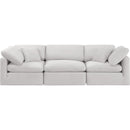 Meridian Indulge Cream Velvet Modular Sofa IMAGE 4