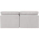 Meridian Indulge Cream Velvet Modular Sofa IMAGE 3