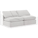 Meridian Indulge Cream Velvet Modular Sofa IMAGE 7