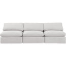 Meridian Indulge Cream Velvet Modular Sofa IMAGE 4