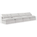Meridian Indulge Cream Velvet Modular Sofa IMAGE 7