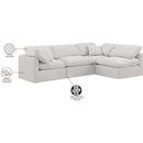 Meridian Indulge Cream Velvet Modular Sectional IMAGE 10