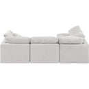 Meridian Indulge Cream Velvet Modular Sectional IMAGE 3