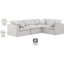 Meridian Indulge Cream Velvet Modular Sectional IMAGE 10