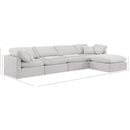 Meridian Indulge Cream Velvet Modular Sectional IMAGE 8