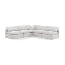 Meridian Indulge Cream Velvet Modular Sectional IMAGE 1