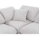 Meridian Indulge Cream Velvet Modular Sectional IMAGE 6