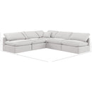 Meridian Indulge Cream Velvet Modular Sectional IMAGE 8