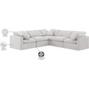 Meridian Indulge Cream Velvet Modular Sectional IMAGE 10
