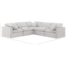 Meridian Indulge Cream Velvet Modular Sectional IMAGE 9