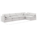 Meridian Indulge Cream Velvet Modular Sectional IMAGE 9