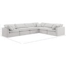 Meridian Indulge Cream Velvet Modular Sectional IMAGE 9