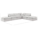 Meridian Indulge Cream Velvet Modular Sectional IMAGE 2