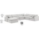 Meridian Indulge Cream Velvet Modular Sectional IMAGE 10