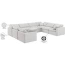 Meridian Indulge Cream Velvet Modular Sectional IMAGE 10