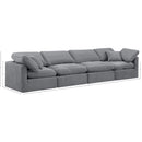 Meridian Indulge Grey Velvet Modular Sofa IMAGE 8