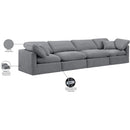 Meridian Indulge Grey Velvet Modular Sofa IMAGE 9