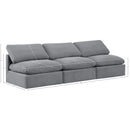 Meridian Indulge Grey Velvet Modular Sofa IMAGE 7