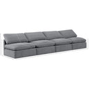 Meridian Indulge Grey Velvet Modular Sofa IMAGE 7