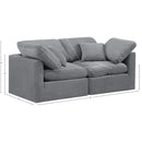 Meridian Indulge Grey Velvet Modular Sofa IMAGE 8