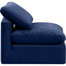  Manufacturer Color_Navy -- Indulge Navy Velvet Upholstered Modular Armless Chair IMAGE 5