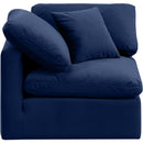  Manufacturer Color_Navy -- Indulge Navy Velvet Upholstered Modular Corner Chair IMAGE 4