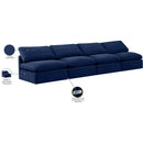 Meridian Indulge Navy Velvet Modular Sofa IMAGE 8