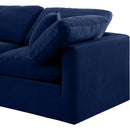 Meridian Indulge Navy Velvet Modular Sofa IMAGE 6