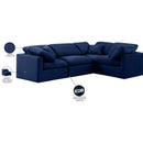 Meridian Indulge Navy Velvet Modular Sectional IMAGE 10