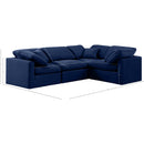 Meridian Indulge Navy Velvet Modular Sectional IMAGE 9