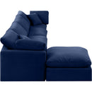  Manufacturer Color_Navy -- Indulge 140" Navy Velvet Upholstered 5 pc Modular Sectional IMAGE 5