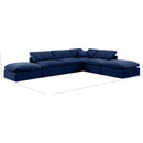 Meridian Indulge Navy Velvet Modular Sectional IMAGE 8