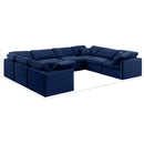 Meridian Indulge Navy Velvet Modular Sectional IMAGE 9