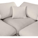  Manufacturer Color_Beige -- Meridian Comfy Fabric 4 pc Sectional IMAGE 8
