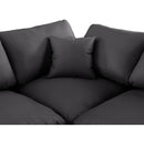  Manufacturer Color_Black -- Meridian Comfy Leather Look 4 pc Sectional IMAGE 7