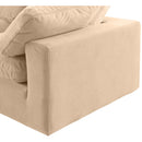  Manufacturer Color_Beige -- Meridian Comfy Fabric 4 pc Sectional IMAGE 7