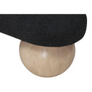  Color_Black/ Natural -- Meridian Bowie Boucle Fabric Upholstered Bench IMAGE 5