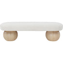 Meridian Bowie Cream Bench IMAGE 3