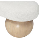  Color_Cream/ Natural -- Bowie Cream Boucle Fabric Upholstered Bench IMAGE 5