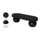  Color_Black -- Meridian Bowie Boucle Fabric Upholstered Bench IMAGE 7